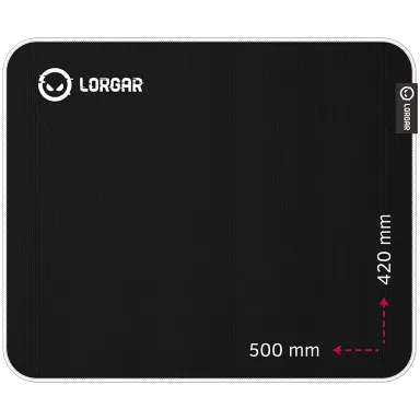 Lorgar Legacer 755, Gaming mouse pad, Ultra-gliding surface, Purple anti-slip rubber base, size: 500mm x 420mm x 3mm, weight 0.45kg