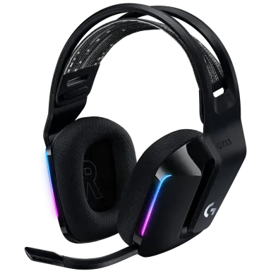LOGITECH G733 LIGHTSPEED Wireless RGB Gaming Headset - BLACK